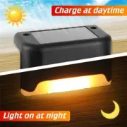 4/8Pcs Solar Deck Lights IP65 Waterproof Stairs Step Fence Garden Lights Lamps