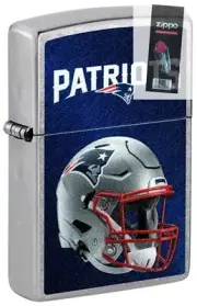 Zippo 48440 NFL New England Patriots Helmet Lighter + FLINT PACK