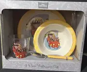 Little Golden Books 4 Piece Tableware Set For Children Bowl, Spork…FIRE ENGINE