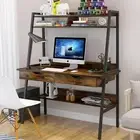 Liberty Computer Desk Workstation with Shelves & Drawers (Rustic)