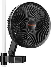 Spider Farmer New Grow Tent Fan 6" with 10 Dynamic Wind Speeds and 10-Level Oscillation, EC Motor, Weatherproof IP-44, Auto Oscillating Clip Fan, Powerful Airflow but Quiet for Ventilation Circulation