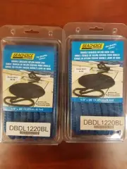 Double Braided Nylon Boat Dock Lines 2 pack 1/2"x20' BLUE