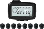 Elinz Wireless TPMS Tire Tyre Pressure Monitoring System 8X External Sensors Caravan