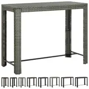 Garden Bar Table Outdoor Patio Table Poly Rattan Multi Colours/Sizes vidaXL