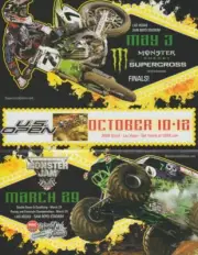 2008 Bubba Stewart + "Grave Digger" Motocross Monster Truck Vegas T/S Handout