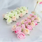 50cm Artificial Flower Wall Panel for Party Arch BackdropDecor Rose DesktopDecor