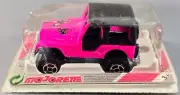 Vintage Majorette jeep CJ / #244-290 / Very Rare Pink / Blitesr Box / Thailand