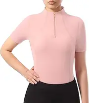 [Harrison Howard] Equestrian Tops for Women Short Sleeve Quick-Dry Sports Shirt