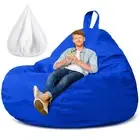 Meonum Stuffed Animal Storage Bean Bag Chair Cover with Inner Liners (No Fill...