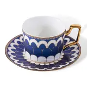 Pouch Me Bone China Tea Set Cup Saucer and Teaspoon Vintage Italian Style Ceramic Porcelain Tableware Afternoon Tea & Coffee Luxury Serveware | Regalia Trellis