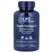 Life Extension, Super Omega-3, EPA/DHA Fish Oil, 120 Enteric Coated Softgels