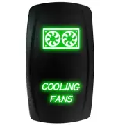 On/Off Green Cooling Fan Can-Am RZR Rocker Switch LED Auto & Boat Toggle Switch