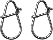 Crankbait Snaps & Snap Clips for Bass Lures, Duolock Fast Snaps, Stainless Steel, Small