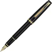 [Pilot] Namiki Falcon Collection Fountain Pen, Black Barrel with Gold Accents, Soft Fine Nib (60152)