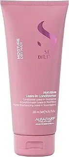 Alfaparf Milano Semi di Lino Moisture Nutritive Leave-In Conditioner - Promoting Glossy, Silky Radiance - Softens, Nourishes and Protects - 6.76 oz