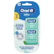 Oral-B Glide Value Pack Pro-Health Comfort Plus Dental Floss Mint 43.7 Yd 2 Pack