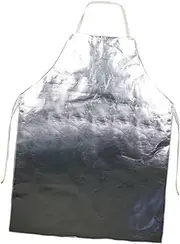 TENOL Fireproof Uniform Heat Resistant Suit Gifts for Painting Lightweight Comfortable Aluminium Foil Suit Protective Coverall, Short Apron
