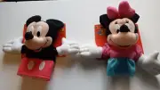 MICKIE AND MINNIE MOUSE HAND PUPPETS