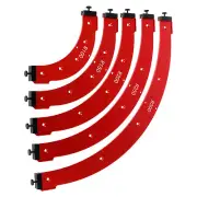 5Pcs Round Corner Radius Template Aluminum Alloy Radius Jig Router Template＞%