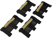 X AUTOHAUX Roll Bar Grab Handles for Jeep Wrangle 1955-2023 Grip Handle Holder Nylon PVC Yellow 4 Pcs