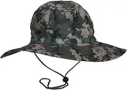 [Bigood] Unisex Summer Outdoor Camouflage Fishing Sun Hat Bucket Cap