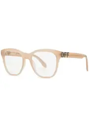 Off-white Style 69 Square-frame Optical Glasses - Beige ONE SIZE