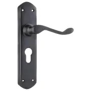 Windsor Euro Lever Set, Antique Copper