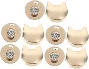 jojofuny 5Pcs Cat Shaped Bag Locks Durable Turn Locks for Handbags Luggage Craft Projects Easy Installation Smooth Operation Cute Design Light