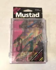 Vintage Mustad Walleye Hook Kit Tackle Box Patch Made In Norway NEW Collectable