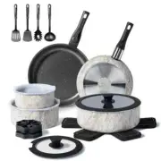 24pcs Kitchen Pots And Pans Set, Nonstick Cookware Sets