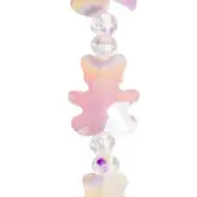 Pink Glass Bear Faceted Beads, 9mm by Bead Landing™ 6.5 inch