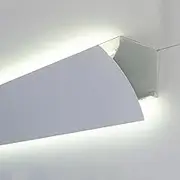 LED Ceiling Light Strip Crown Molding Trim, Indirect Lighting Aluminum Channel for Ceiling/Wall Corner, White Led Light Channel Linear Home Decor(10 m/32.8 ft)