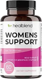 Women’s Support Complex Advanced Formula - Female Support Supplement for Hot Flashes, Night Sweats, Boosting Mood, Symptoms of Perimenopause and Menopause - Hormone Regulation Naturally - 60 Capsules