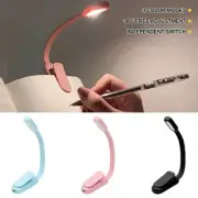 USB Mini LED Book Night 3 Light Color Adjustable Brightness Clip-On Study Readin