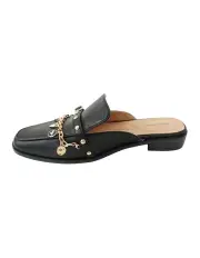 [Belle & Bloom] How It Feels Charm Loafer Mule in Black
