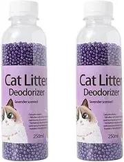 Binxind 2X 300G Kitten Toilet Cleaning, Cat Litter Deodorant Bead, Artifact Pet Odor Activated Carbon Absorbs, Cat Sand Stink-D