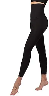 [TLC Sport] | Super High Waisted Leggings for Women with Tummy Control | Extra Strong Compression | Buttery Soft Fabric | Black