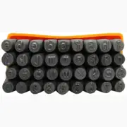 36 PCS 1/4" 6mm Metal Punch Stamp LOWER CASE Letter Number Marking Ingot Jewelry