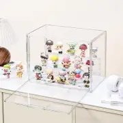Clear Acrylic Display Case for Figures, Acrylic Storage Organizers Box with M...
