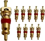Tire Valve Core, Valve Cores - 10X Copper Tire Valve Core Tool | Valve Stem Core Part Replacement Air Valve Insert Tire Valve Unit for Tire Valve