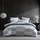 NEW Logan & Mason Region Grey Quilt Cover Set King 3pce