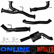Cat Back 3" Exhaust suits Nissan Y62 Patrol 5.6L V8 with Mid Section Hotdog (for: Nissan)