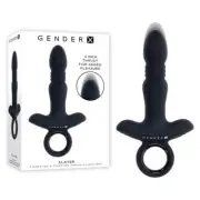 Gender X SLAYER USB Rechargeable Thrusting Vibrating Butt Plug for All Genders i
