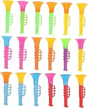 Vaguelly 18pcs Boy Girl Mini Trumpets Plastic Household Toy Instruments Safe and Lightweight Blowing Accessories for Boy Girl for Parties