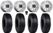 Fuel Maverick Bdlk 15" Wheels Mh 30" Intersect Tires Polaris RZR Turbo S / RS1