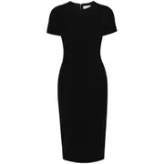 [Victoria Beckham] Victoria Beckham T-shirt Fitted Dress 16 UK BLACK