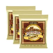 3 SETS Ernie Ball Earthwood 80/20 Bronze LT 11-52 Acoustic Guitar Strings 2004