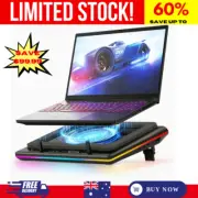 RGB Laptop Cooling Pad, Turbofan, Touch Control, LCD Screen, Seal Foam, 15-19”