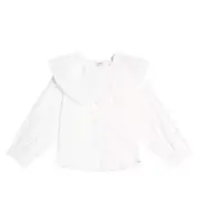 [Donsje] Donsje Houte linen and cotton blouse Y 7/8 white