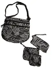 Vera Bradley Stellar Paisley Crossbody And Wallet Set *FREE GIFT*